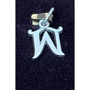Sterling Silver Letter W Charm by Rembrandt Initial W